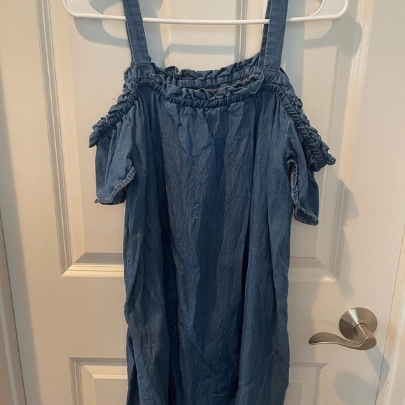 Denim‎ Off the Shoulder Knee Length Dress Forever 21 - Picture 2 of 2